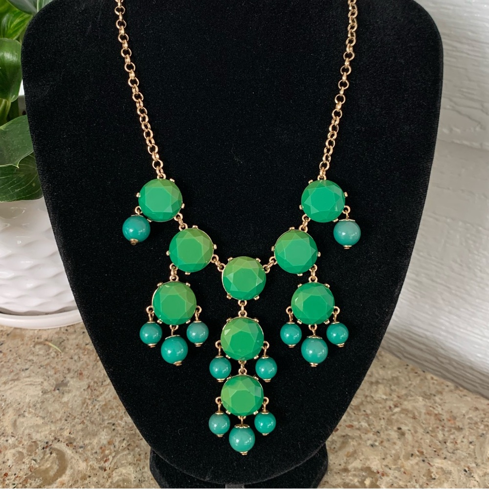 ๐ SALE $15 ๐ Cara New York Greenish Blue Round Prism Adjustable Statement